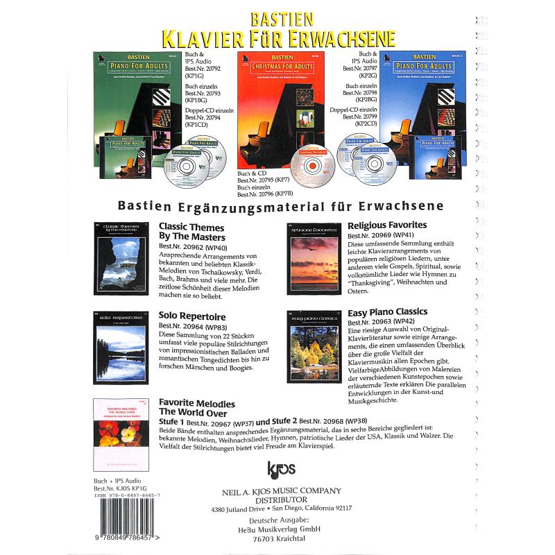 Klavier für Erwachsene 1