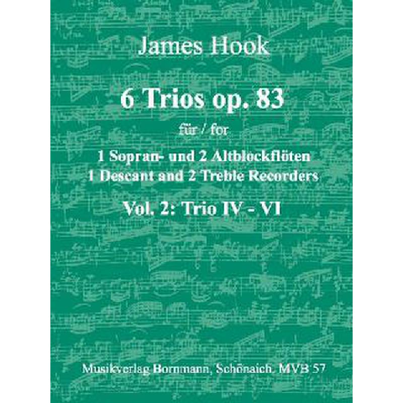 6 Trios op 83 Bd 2 (Nr 4-6)