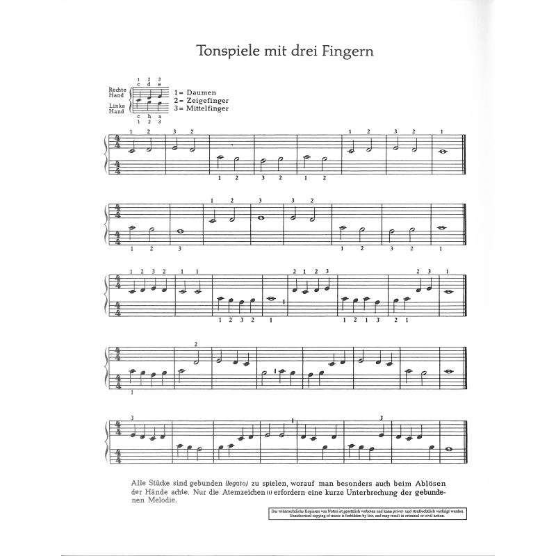 Erstes Klavierspiel 1