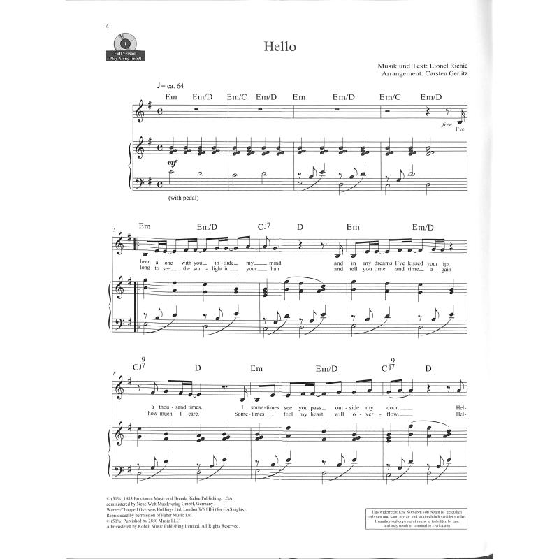 Sing Pop ballads