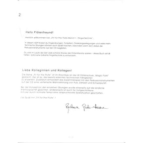 Fit for the flute 1 - Fingertechnik