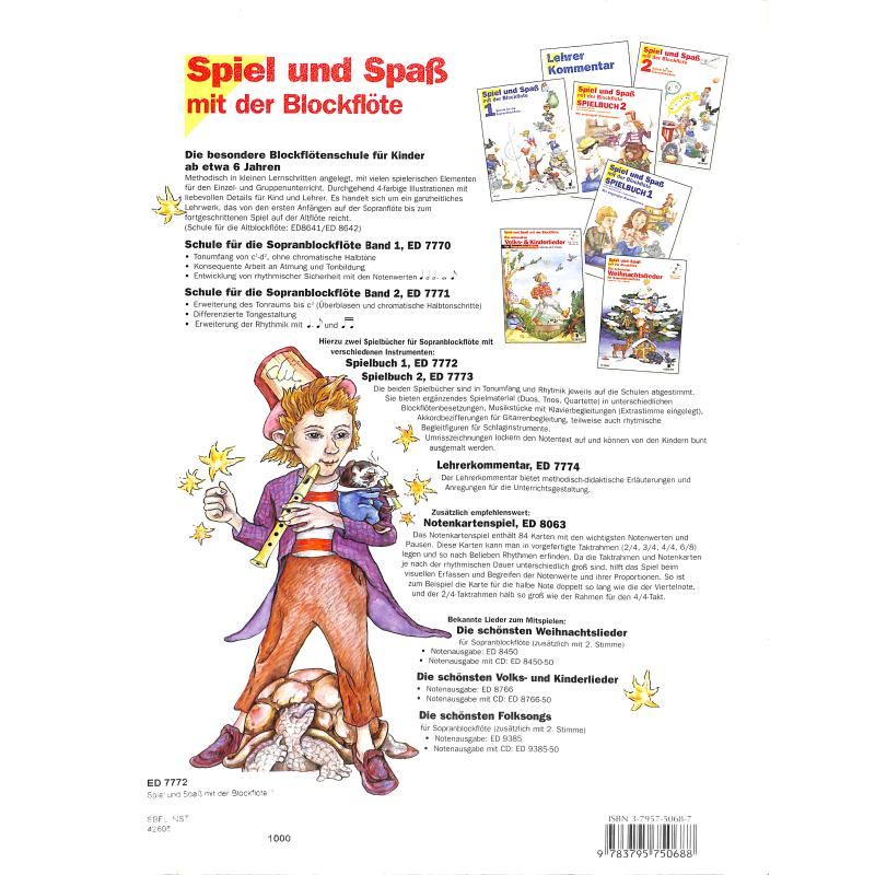 Spiel und Spaß mit der Blockflöte 1 | Spielbuch