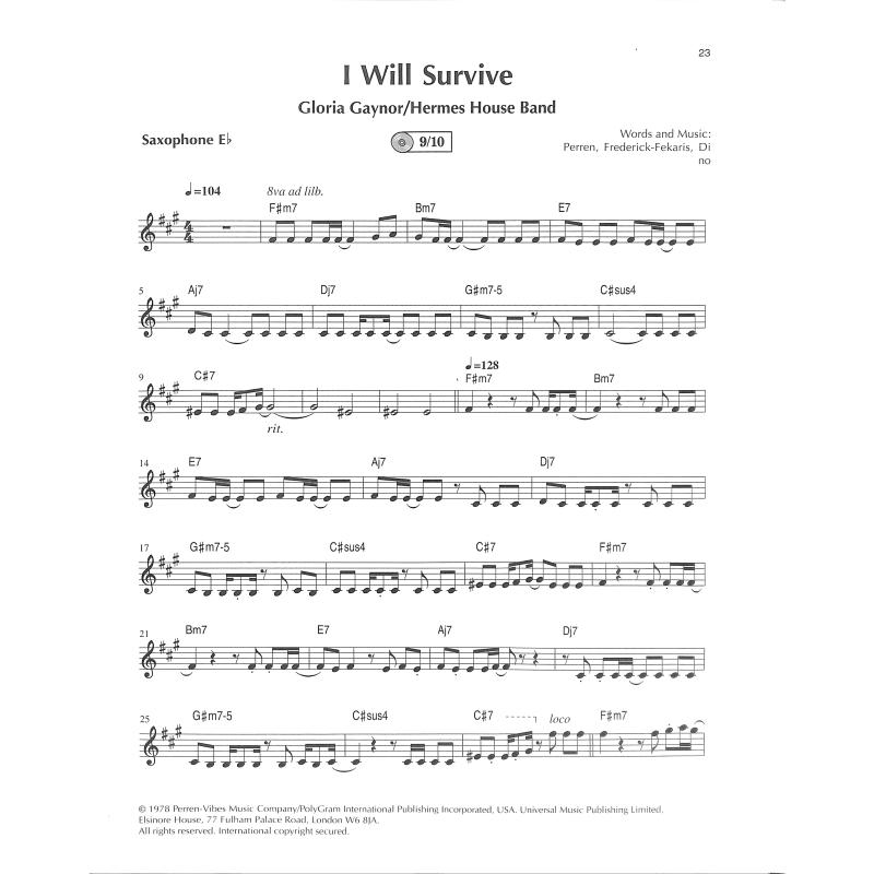 Sax plus 1 - Pop Songs for Saxophone