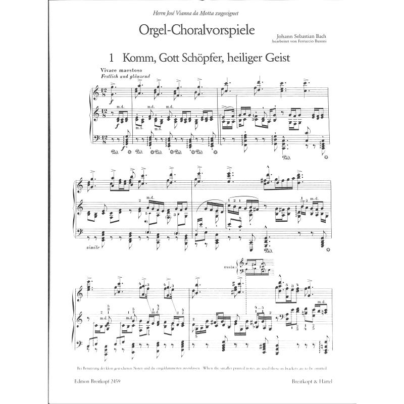 Choralvorspiele 1