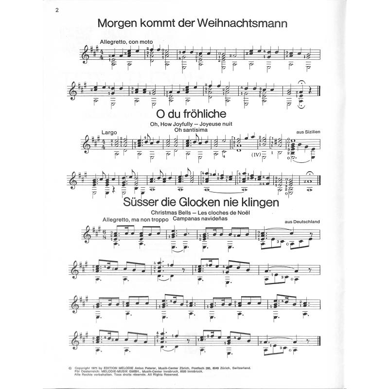 Gitarre zur Weihnachtszeit