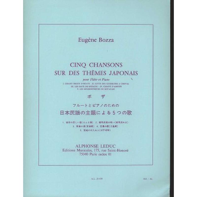 5 Chansons sur des themes japonais