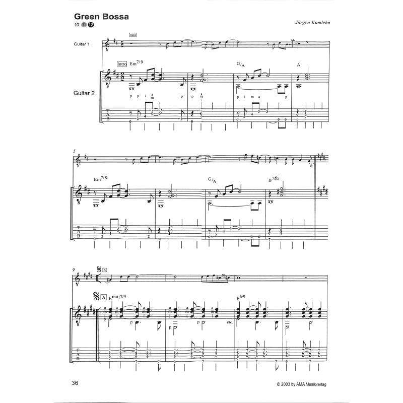 2 - 10 Duette im Stil von Romantik Blues Bossa Nova Samba Po