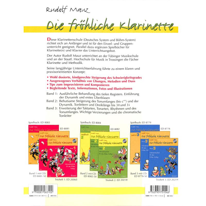 Die fröhliche Klarinette 2 Schule