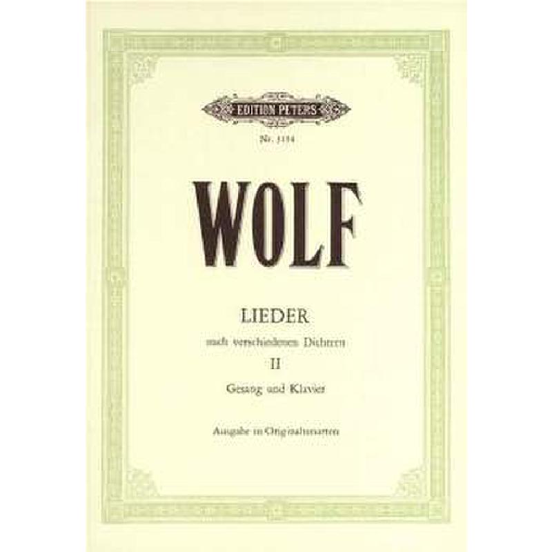 Lieder nach verschiedenen Dichtern 2