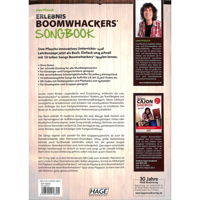 Erlebnis Boomwhackers Songbook ohne Noten