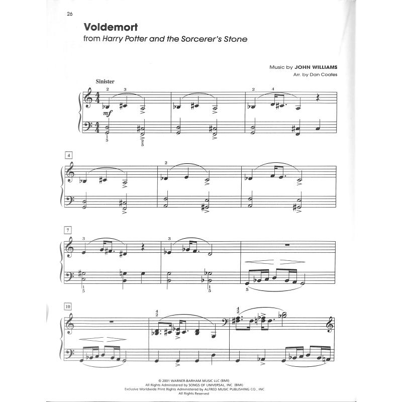Harry Potter - sheet music from the complete film series