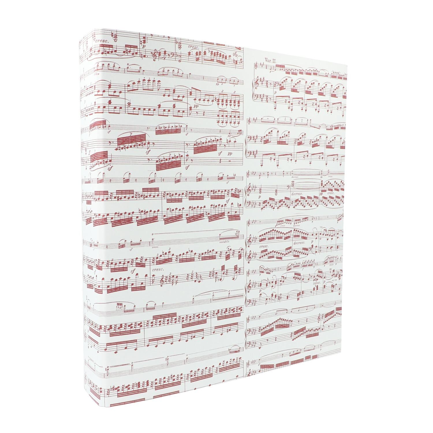 Ringordner Notenlinie bordeaux