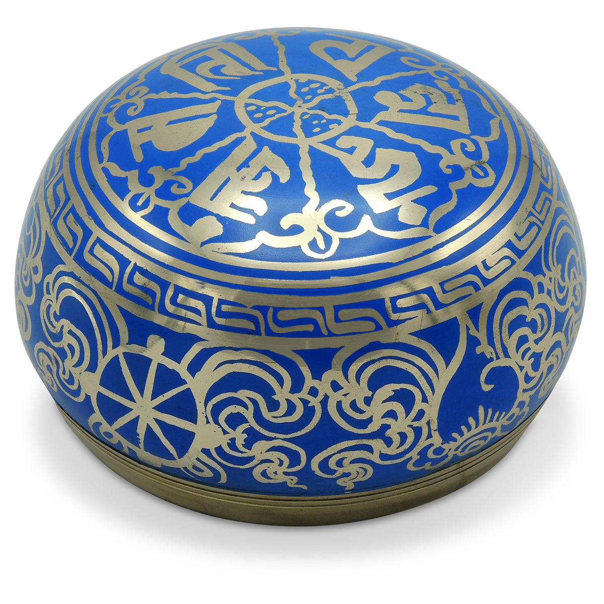 Klangschale Doppeldorje blau