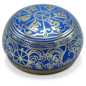 Klangschale Doppeldorje blau