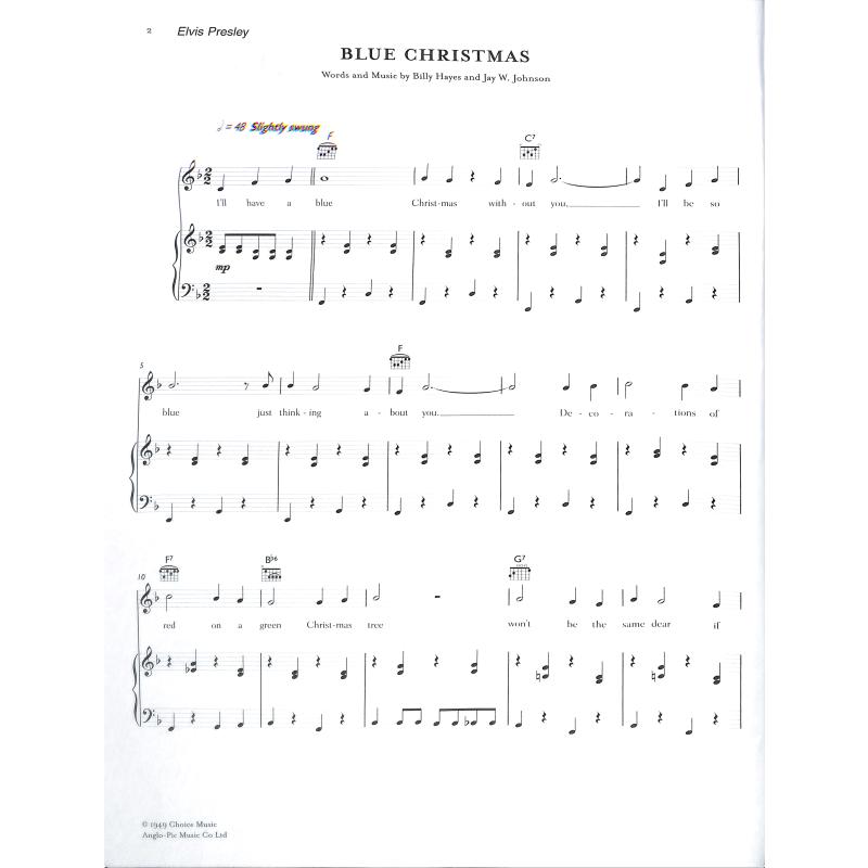 Christmas piano songbook
