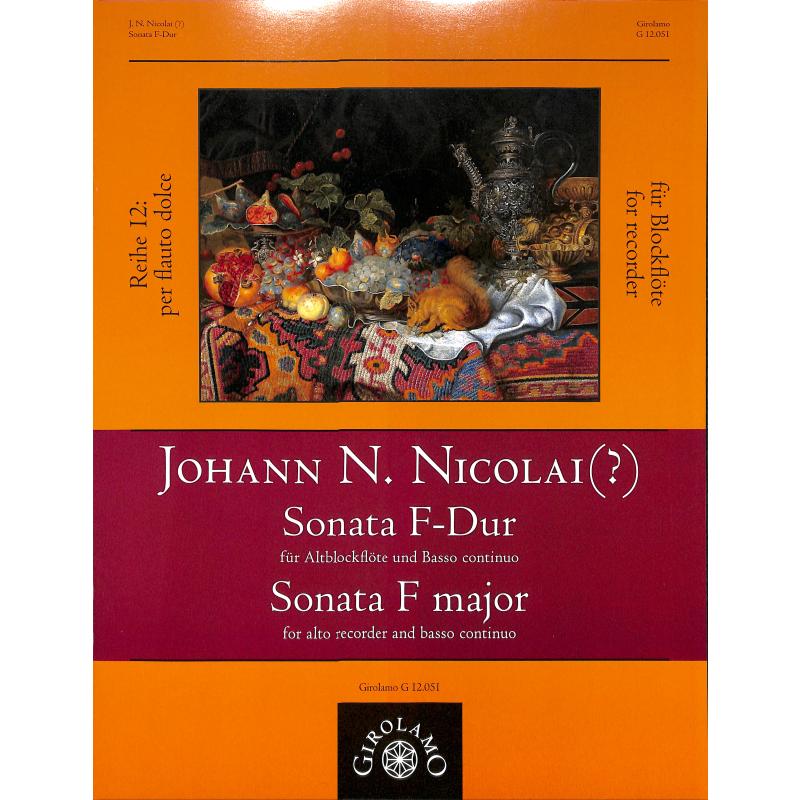 Nicolai Johann Sonata F-Dur