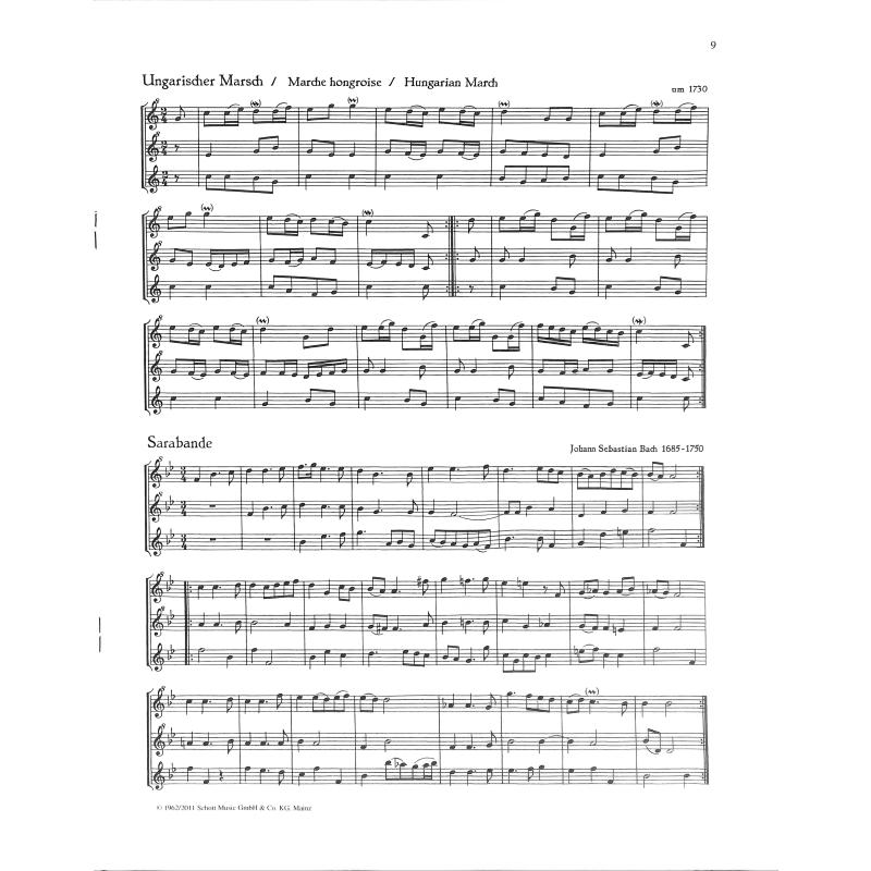 Barocke Musizierstücke