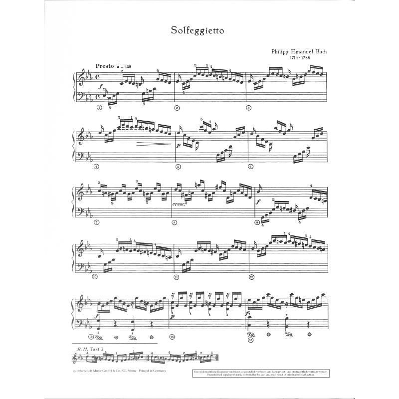 Solfeggietto c-moll WQ 117/2