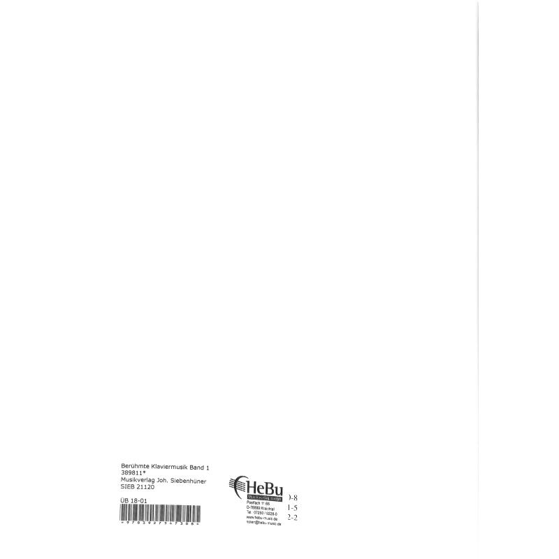 Berühmte Klaviermusik 1