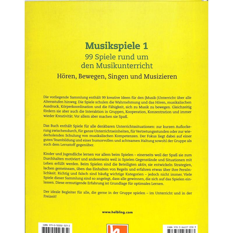 Musikspiele - 99 Spiele rund um den Musikunterricht