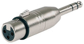 XLR(f) - 6,3 mm Stereoklinke
