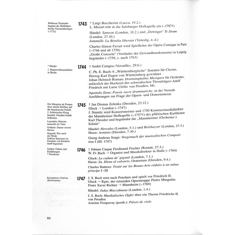 Neue Tabellen zur Musikgeschichte