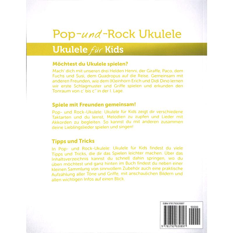 Ukulele für Kids (Pop + Rock Ukulele, Band 4)