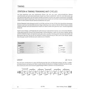 Drum training groove
