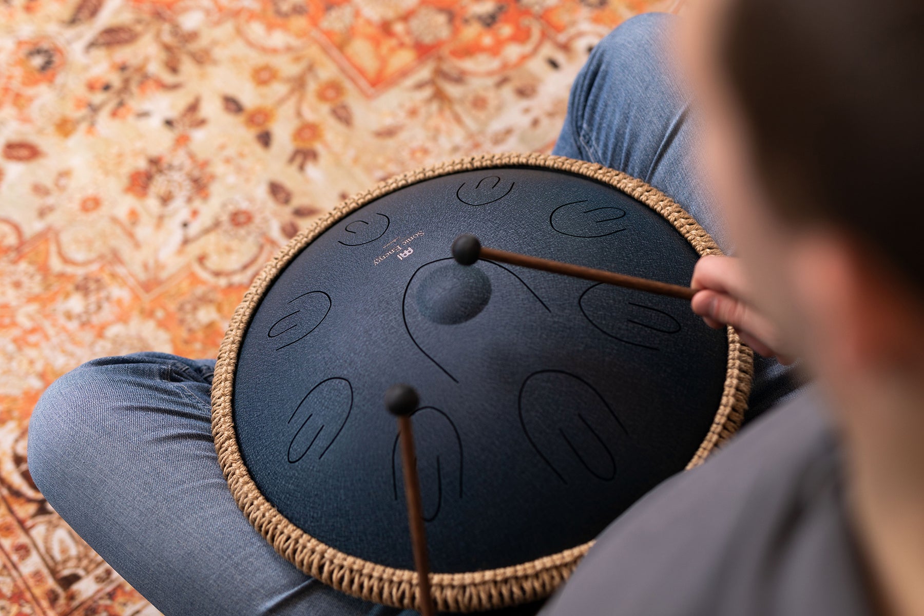 Octave Steel Tongue Drum blue