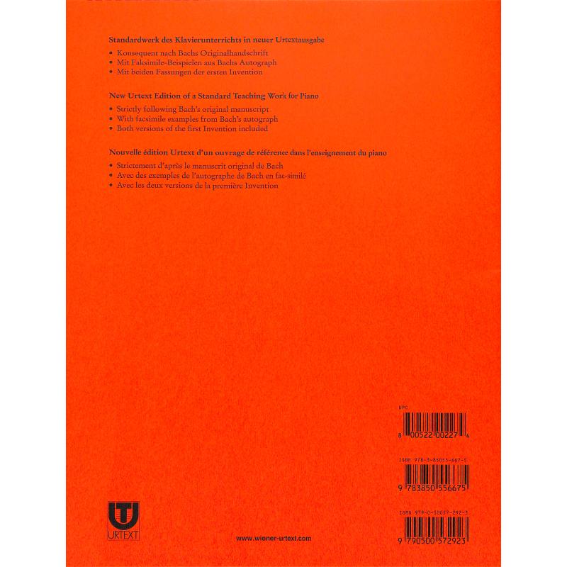 Zweistimmige Inventionen BWV 772-786