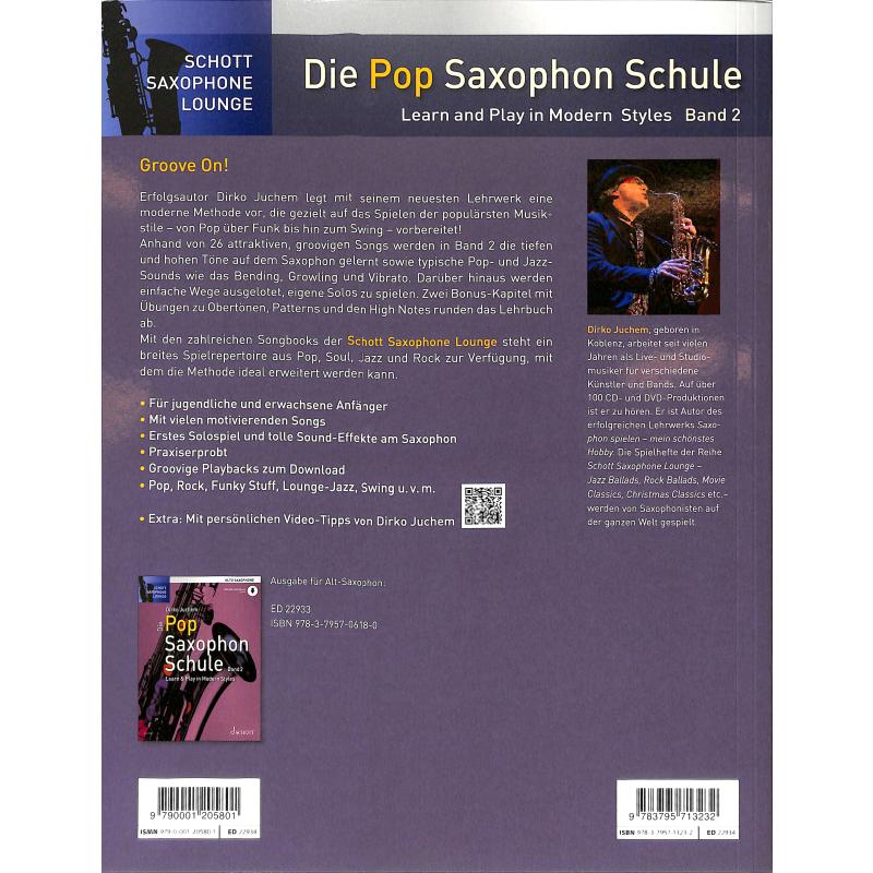 Die Pop Saxophon Schule 2