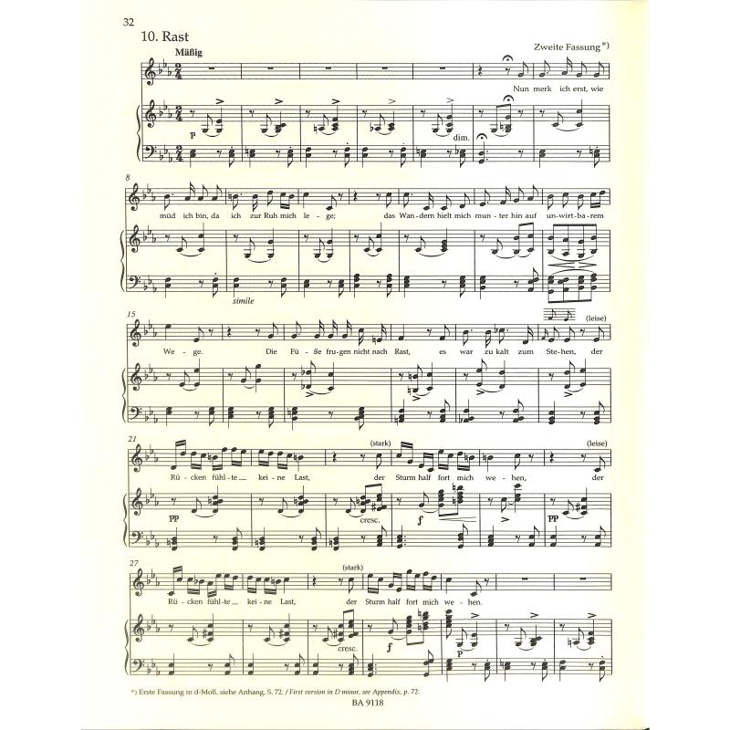 Winterreise op 89 D 911