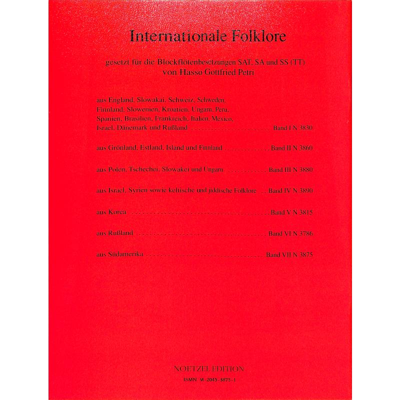 Internationale Folklore 7 Südamerika