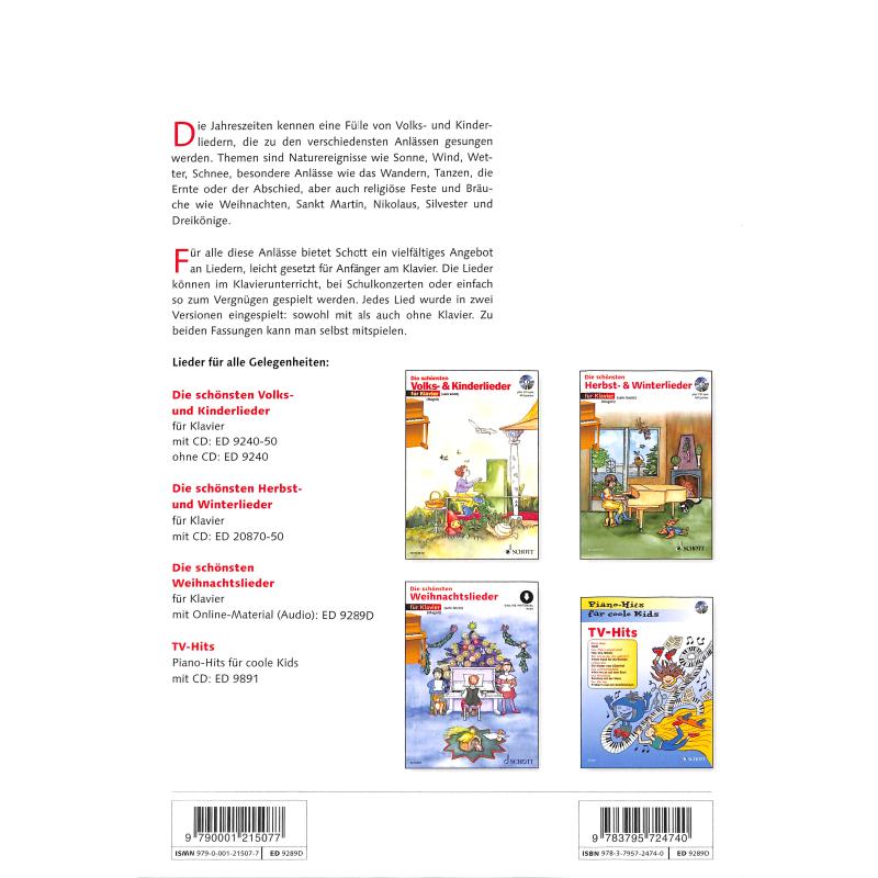 Die schönsten Weihnachtslieder