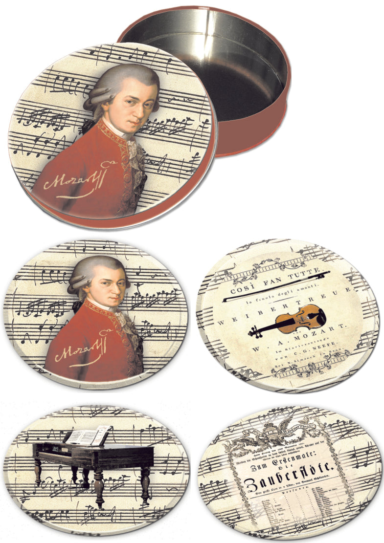 Untersetzer MOZART 4 Stk /Dose