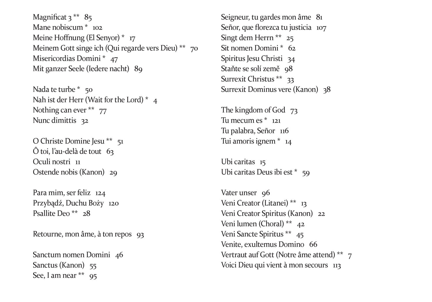 Gesänge aus Taize 2025