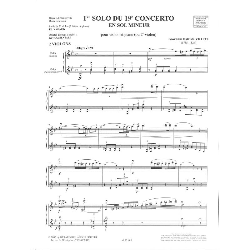 Solo 1 (Concerto 19 g-moll)