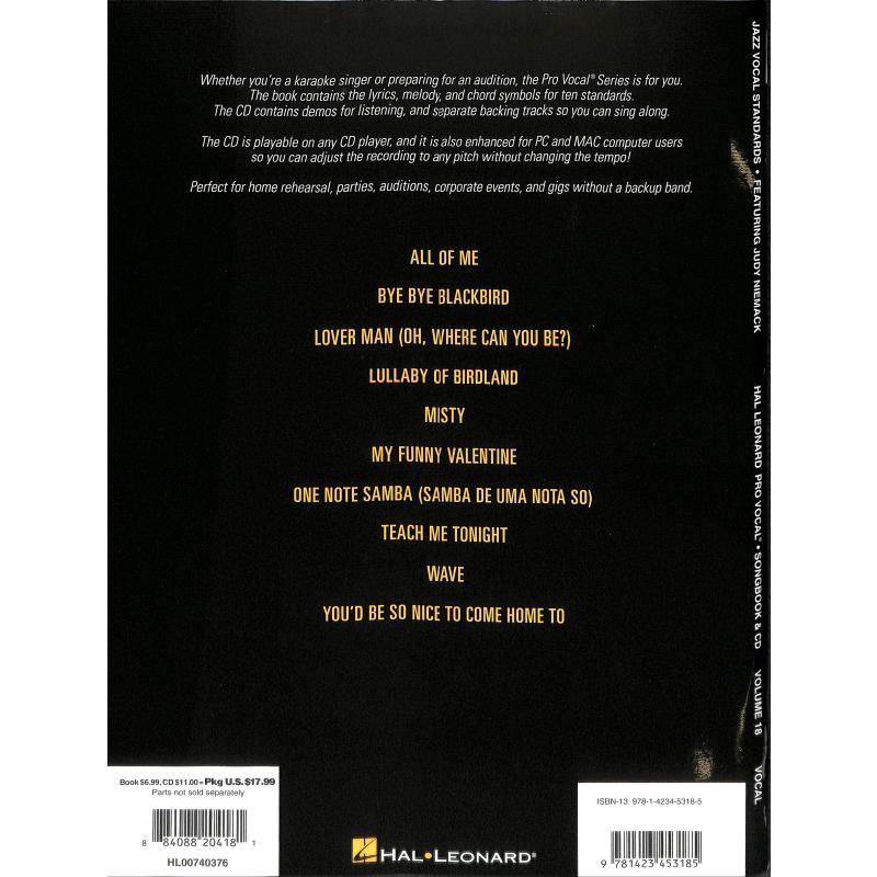 Jazz vocal standards