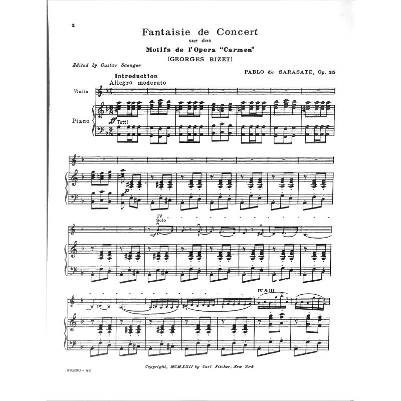 Carmen Fantasie op 25