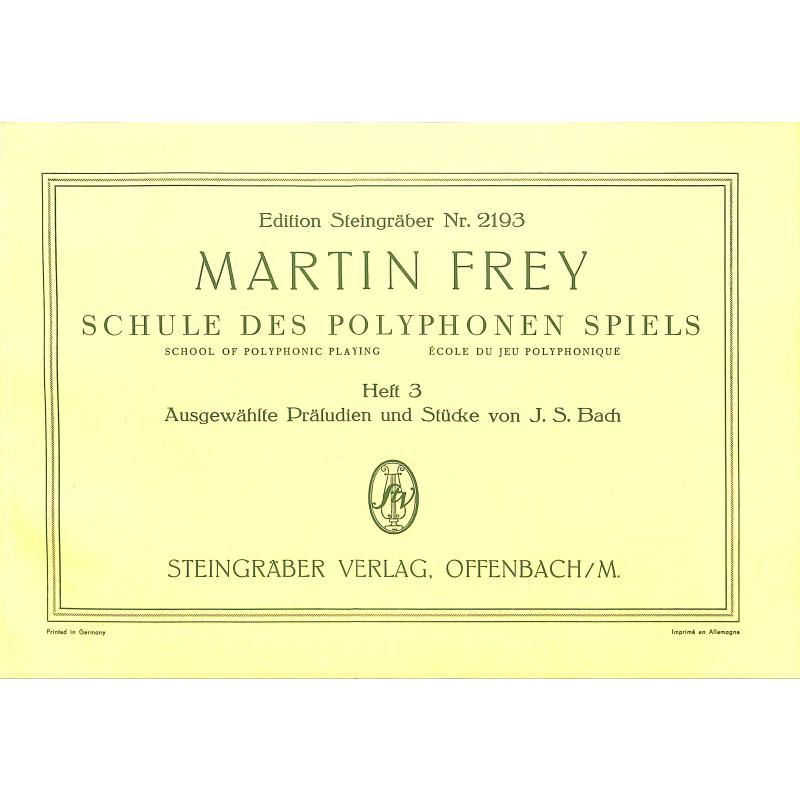 Schule des polyphonen Spiels 3