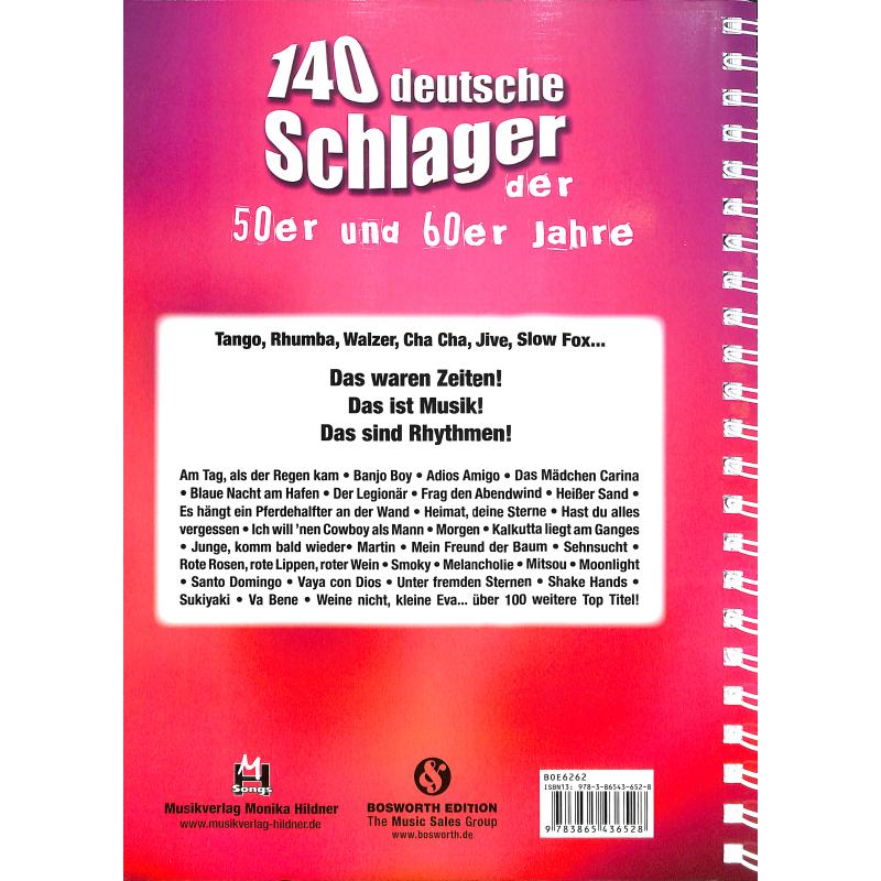 140 deutsche Schlager der 50er + 60er Jahre
