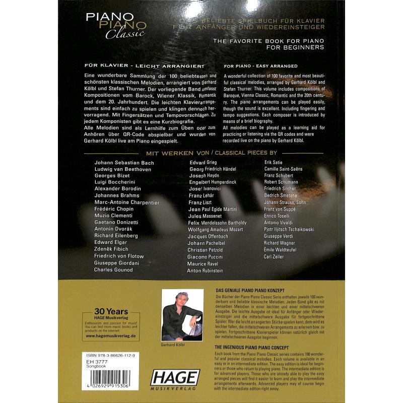 Piano Piano Classic - die 100 schönsten klassischen Melodien