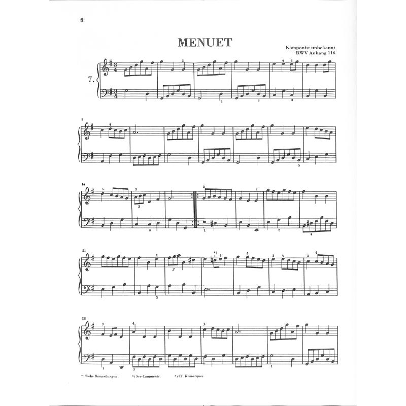 Notenbüchlein für Anna Magdalena Bach 1725