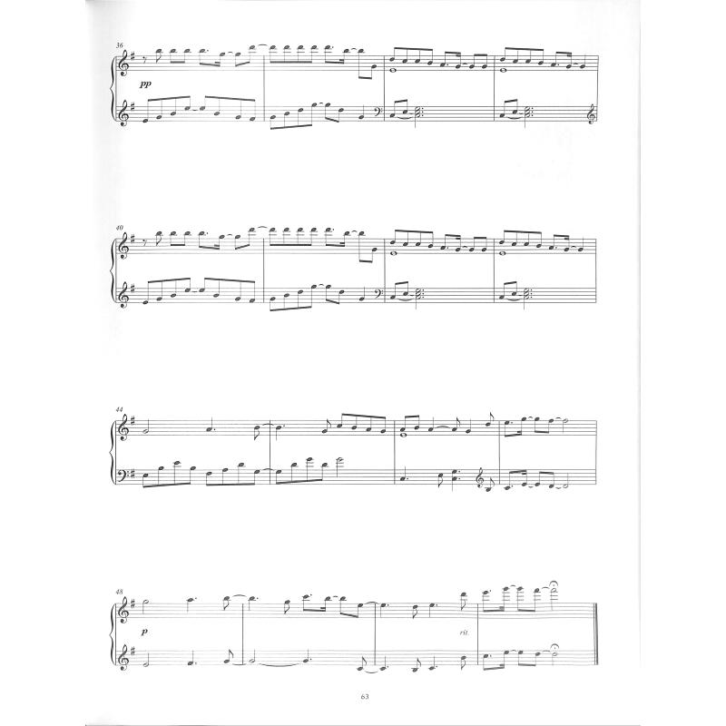 Peaceful pop piano solos