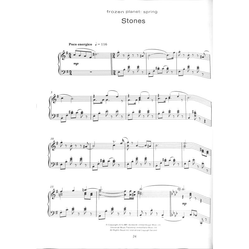 Das Klavieralbum | Frozen Planet | The blue planet | Planet