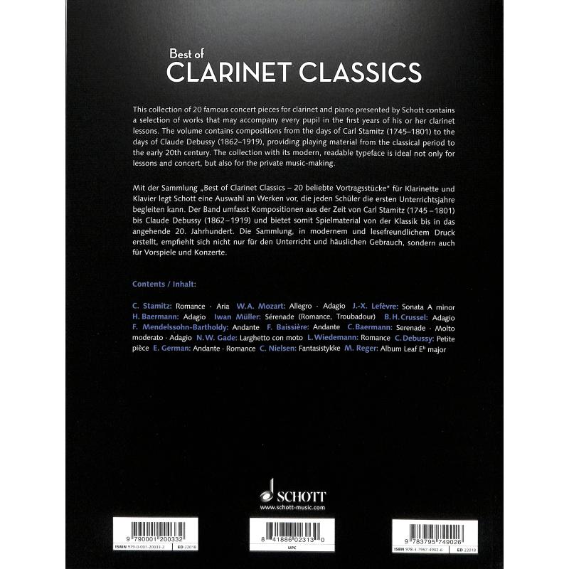 Best of clarinet classics