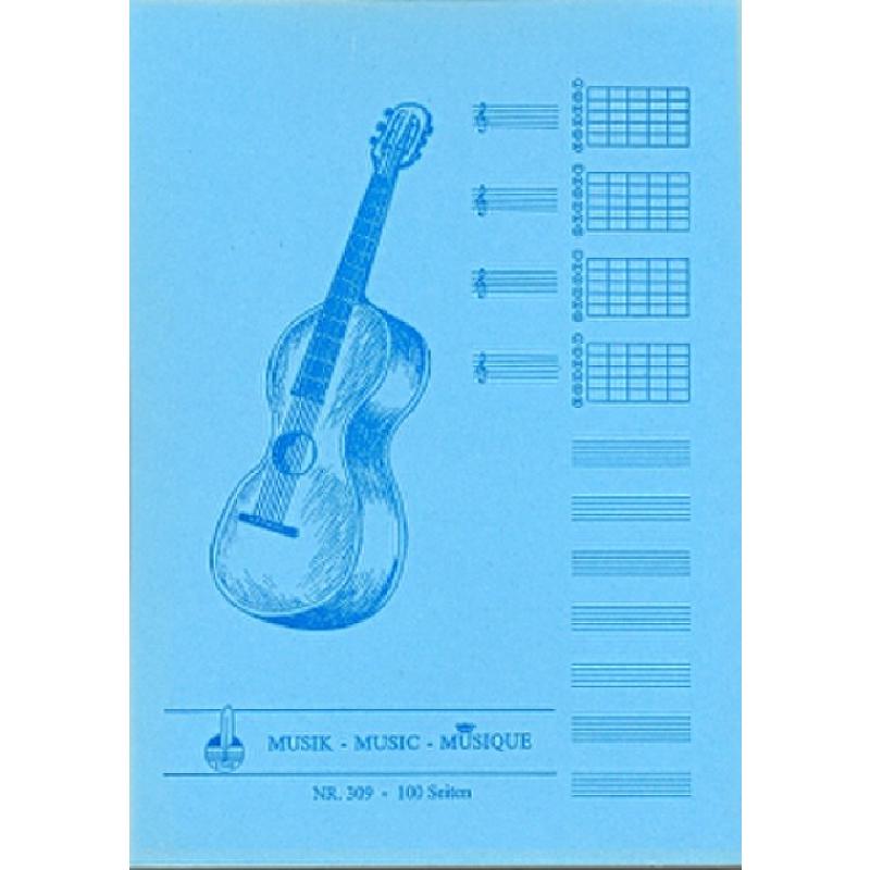 Notenblock für Gitarre