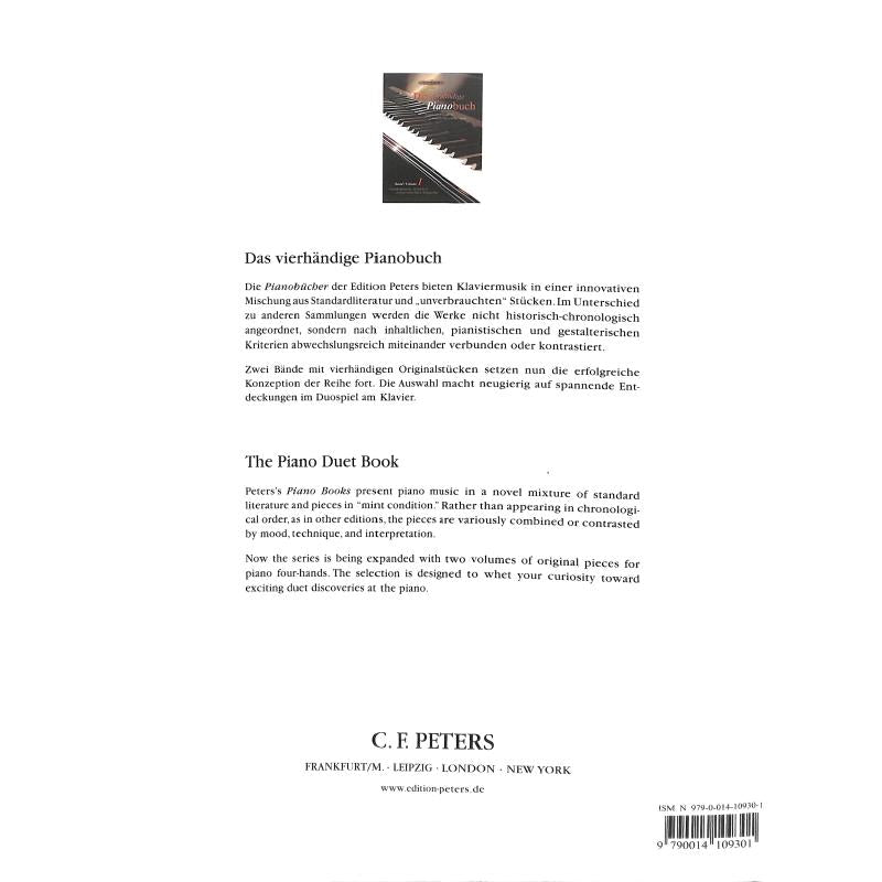 Das vierhändige Pianobuch 1