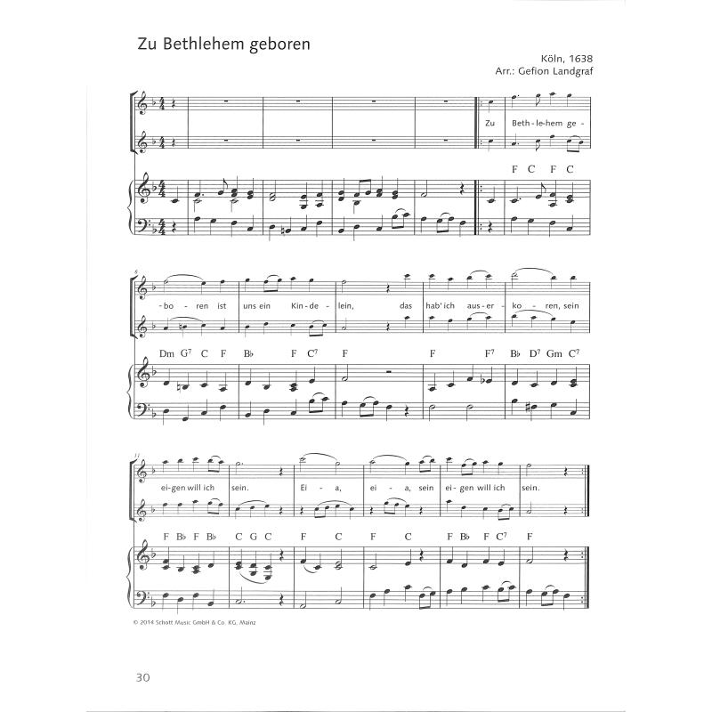 Das fröhliche Weihnachtsliederheft