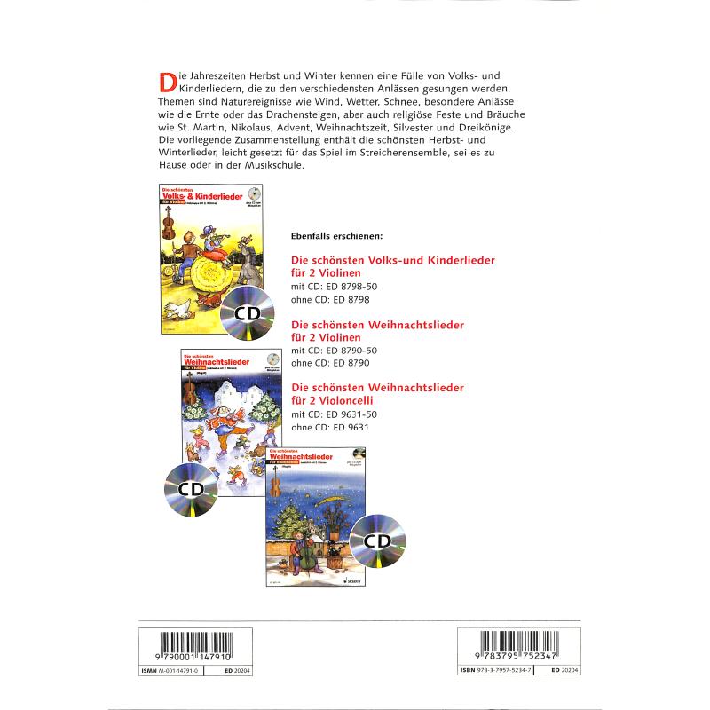 Die schönsten Herbst + Winterlieder